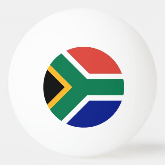 Südafrika-Flagge Tischtennisball (Vorderseite)