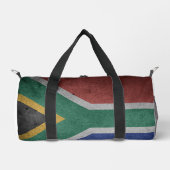 Südafrika-Flagge und Wappen Duffle Bag (Vorderseite)
