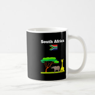 Südafrika-Flagge Urlaubs-Souvenir Safari-Liebhaber Kaffeetasse