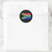 Südafrika-Flaggen-Aufkleber Runder Aufkleber (Tasche)