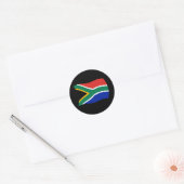 Südafrika-Flaggen-Aufkleber Runder Aufkleber (Umschlag)