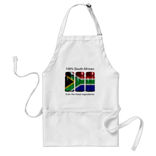 Südafrika-Flaggen-Gewürz rüttelt Schürze (Vorne)