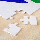 Südafrika-Flaggen-Herz Puzzle (Seite)