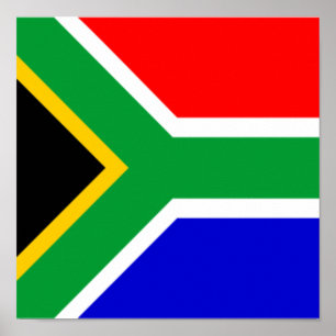 Südafrika Flaggenafrikanisches Land Zuhause Prix Poster