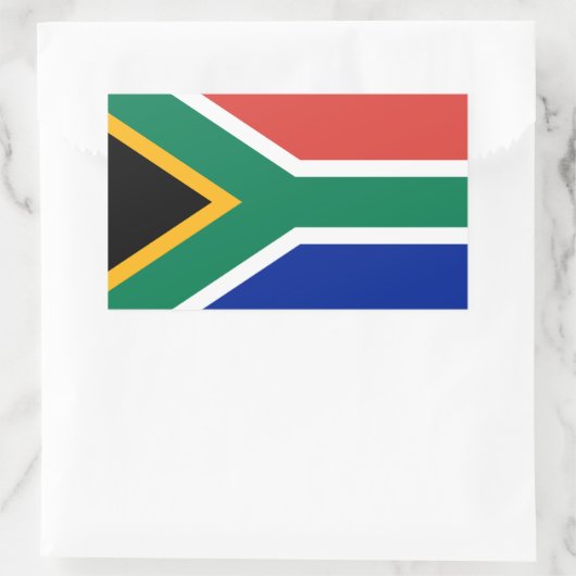 Südafrika* Flaggenaufkleber Rechteckiger Aufkleber (Tasche)
