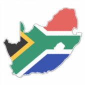 Südafrika Flaggenaufkleber XL Aufkleber (Vorderseite)