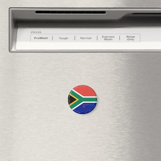 Südafrika-Flaggenmagnet Magnet (In Situ (Geschirrspüler))