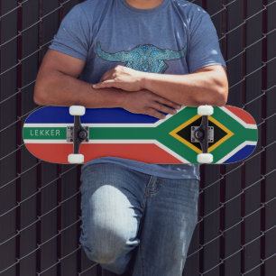 Südafrika-Flaggenmuster Skateboard