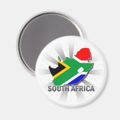 Südafrika Flaggenplan 2.0 Magnet (Vorderseite/Rückseite)