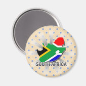 Südafrika Flaggenplan 2.0 Magnet (Vorderseite/Rückseite)