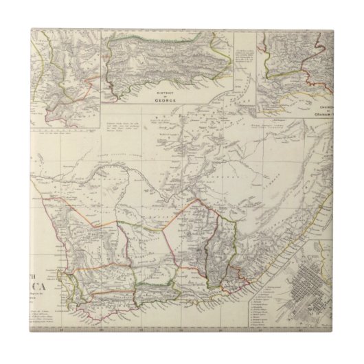 Südafrika Fliese (Vorderseite)