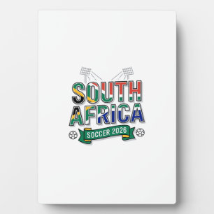 Südafrika Fußball 2026 Fußball Bold Land Typografi Fotoplatte