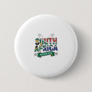 Südafrika Fußball 2026 Fußball Fett Land Typografi Button
