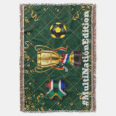 Südafrika Fußball | 2026 Global Games Gold Blank Decke (Vorderseite Vertikal)