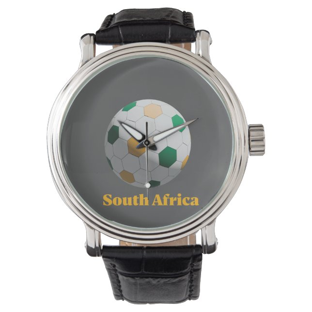 Südafrika Fußball Armbanduhr (Vorderseite)