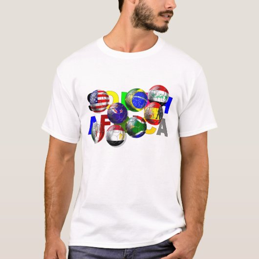 Südafrika-Fußball-Fußball T-Shirt (Vorderseite)
