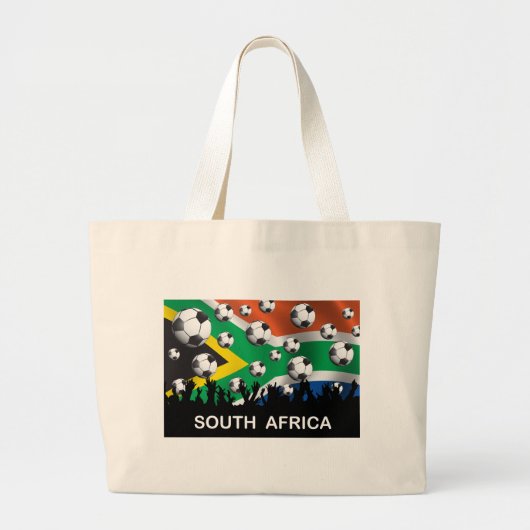 Südafrika-Fußball Jumbo Stoffbeutel (Vorne)