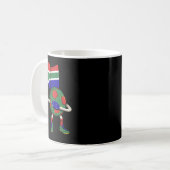 Südafrika Fußballtrikot Afrika-Flagge Footbyll Da Kaffeetasse (Vorderseite Links)