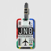 Südafrika - Gepäckträger Gepäckanhänger (Vorderseite Vertikal)