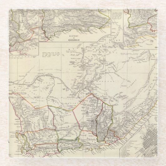 Südafrika Glasuntersetzer (Vorderseite)