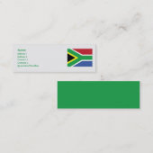 Südafrika - Haut Mini Visitenkarte (Vorne/Hinten)