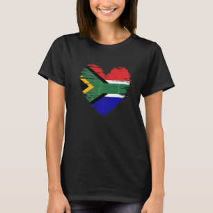 Südafrika Herzenslust Südafrikas Flaggenstolz T-Shirt