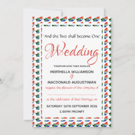 SÜDAFRIKA Hochzeit Einladung