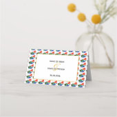 SÜDAFRIKA Hochzeitsfeier Christlich Platzkarte (Rückseite)