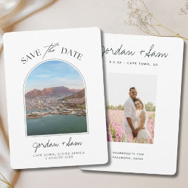 Südafrika Hochzeitsstadt Kapstadt Save the Date Fo Einladung