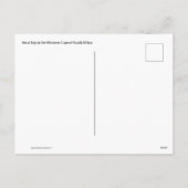 Südafrika, Hout Bay, Western Cape Feiertagspostkarte (Rückseite)