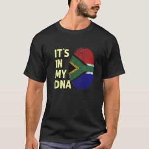 Südafrika in meiner südafrikanischen DNA-Flagge T-Shirt