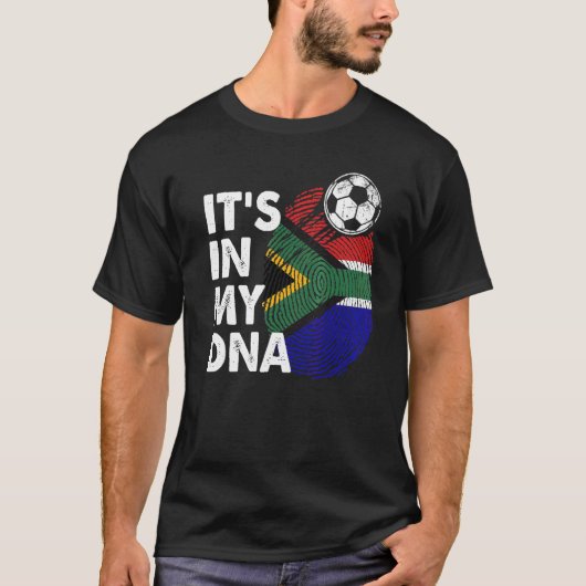 Südafrika in meiner südafrikanischen DNA-Flagge T-Shirt (Vorderseite)