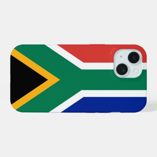 Südafrika iPhone 15 Hülle (Rückseite (Horizontal))