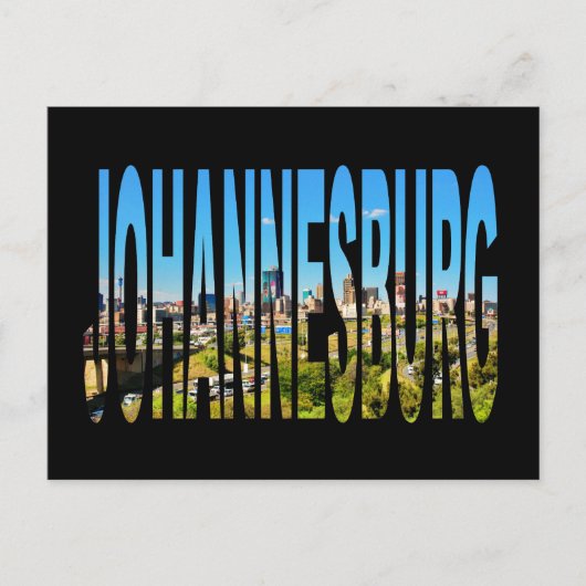 Südafrika Johannesburg Skyline Postkarte (Vorderseite)
