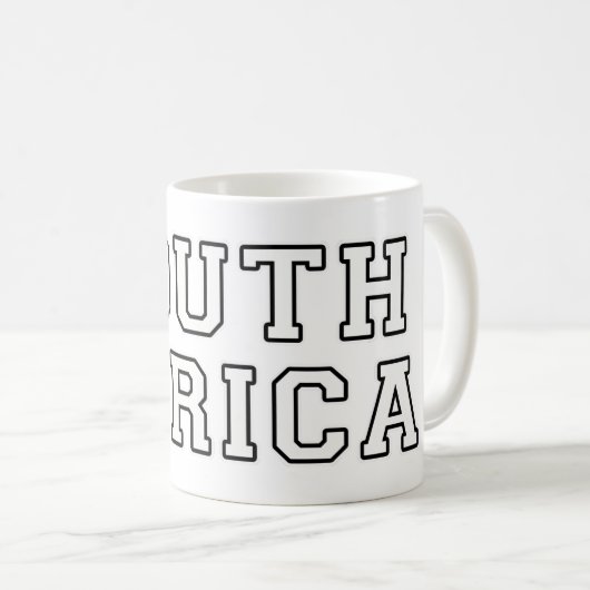 Südafrika Kaffeetasse (VorderseiteRechts)