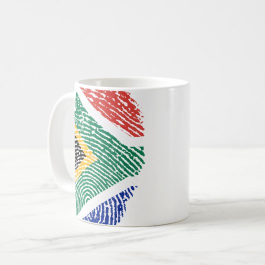 Südafrika Kaffeetasse (Vorderseite Links)