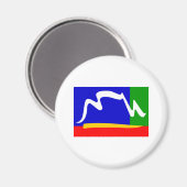 Südafrika Kapstadtflagge Magnet (Vorderseite/Rückseite)