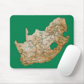 Südafrika-Karte Mousepad (Mit Mouse)