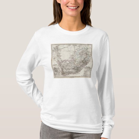 Südafrika-Karte T-Shirt (Vorderseite)