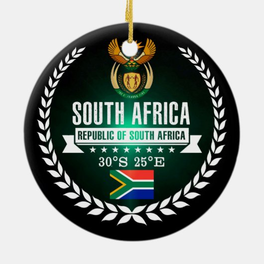 Südafrika Keramik Ornament (Hinten)