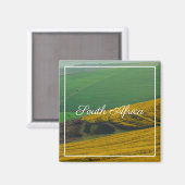 Südafrika Landschaft Canola Felder Magnet (Vorderseite/Rückseite)