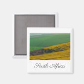 Südafrika Landschaft Canola Felder Magnet (Vorderseite/Rückseite)