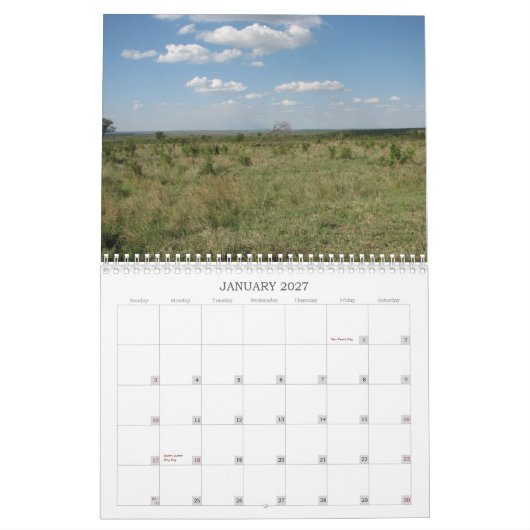 Südafrika-Landschaften Kalender (Jan 2027)