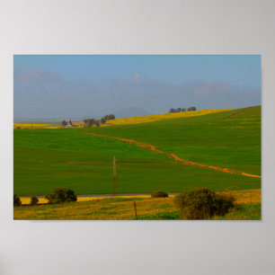 Südafrika Landschaftspflege Canola Fields Poster