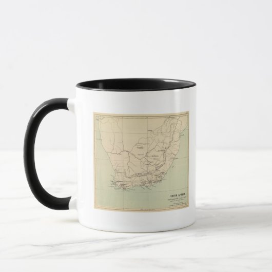 Südafrika Lithographische Karte Tasse (Links)
