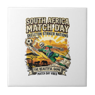 Südafrika Match Day Skelett Stürmer Nationen Hi Fliese