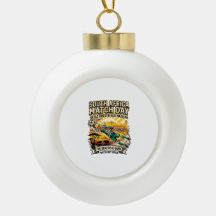 Südafrika Match Day Skelett Stürmer Nationen Hi Keramik Kugel-Ornament