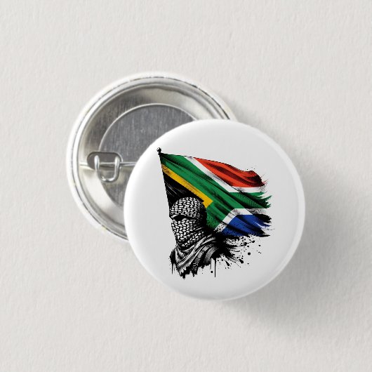 SÜDAFRIKA MIT PALÄSTINA BUTTON (Vorne & Hinten)