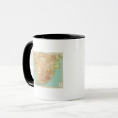 Südafrika mit Schifffahrtsrouten Tasse (Vorderseite Links)