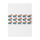 SÜDAFRIKA Mongram Celebration Wedding Einladungsbanderole (Rückseitenbeispiel)